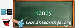 WordMeaning blackboard for kandy